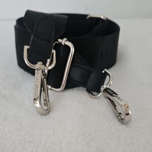 Steve Madden | Women's Black Silver Tone Hardware Detachable Guitar Bag Strap